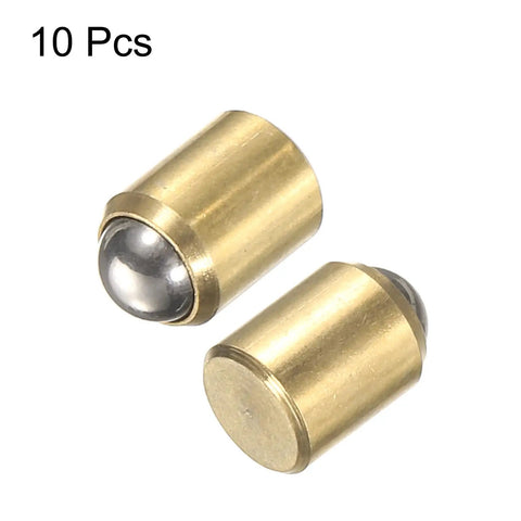 10 Pack Brass Ball Spring Plungers 5X6MM No Step Positioning Pins heavy duty brass latch for doors and furniture assembly
