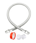 Top Tier 40 Inch 3/4 Inch Air Compressor Hose With Rotatable NPT Couplers, stainless braided for garage jobs.