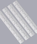 White Stainless Steel 10-Inch Heavy-Duty Piano Hinge Continuous Style With 1.2-Inch Open Width, 4-Pack Standalone Image