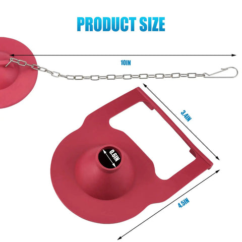 Toilet Flapper Replacement Kit For Your Tank With Chain Hinges And 2 Buoys 2 Pack Keeps Your Water Bill Low product size dimensions
