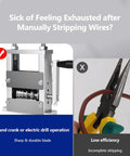 Heavy Duty Wire Stripper Machine Precision Power Tool Attach For Drill Operation showcasing sharp blade for efficient cable stripping.