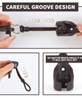 Brown Roller Shade Replacement Bungee Cords With Ball Ends Kit Two Pack End Caps shown in multiple angles and details