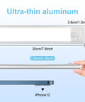 Ultra-thin aluminum Under Cabinet Lights With Motion Sensor 33 LED Dimmable USB Rechargeable Magnetic Strip Lighting