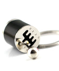 Killer 3D Manual Shifter Keychain With Moving Gear Lever And Hella Realistic Chrome Alloy Auto Part Key Ring Featuring Sweet Ride Design Plus Lit Gift For Gearheads And Car Enthusiasts in a detailed close-up view.