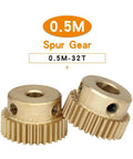 Heavy Duty Bevel Gear Pinion And Mechanical Spur Gear Kit With Copper Brass Construction 0.5M To 32T Bore Options 4 To 8 Mm Mini