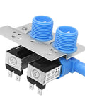 2026 Upgrade 285805 Washer Water Inlet Valve With Mounting Bracket For Whirlpool Kenmore KitchenAid Washers Easy Install Replaces 292197 3349451 3354565 KAWS850JQ4 LSQ8243HQ0 7MLSC9545JQ2, blue plastic and metal