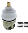Delta Monitor RP46463 Replacement Cartridge For 17 Series Faucets Aftermarket With Spring Adapter, white and brass components