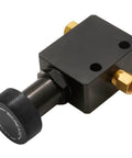 Pro Grade 1/8NPT Brake Proportional Valve For Slick Stopping Power Heavy Duty Aluminum Alloy Build viewed from the side with adjustment knob.