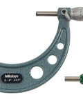 Pro Grade Outside Micrometer With 3 To 4 Inch Range, 0.001 Inch Graduation, Plus Minus 0.00015 Inch Accuracy, Smooth Stop Control