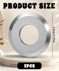 2 Pack Replacement Blades For Manual Wire Stripper 35Mm OD And 16Mm ID, silver steel cutters, 3.5cm size, high precision.