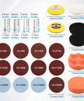 131Pcs 3 Inch Sanding Disc Drill Polishing Kit with discs, pads, and shafts for rotary tools and grinders