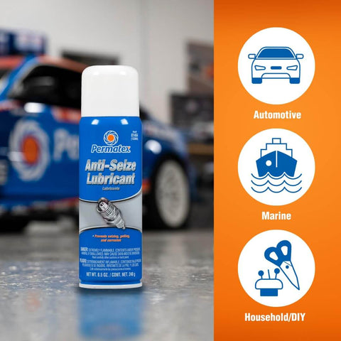 Anti Seize Lubricant For Metal Assembly And Disassembly, Aluminum Copper Graphite Blend, Salt And Moisture Resistant, 12 Oz Aerosol Can
