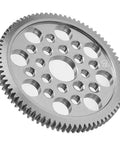 7075 Aluminum 48P Spur Gear 80T Upgrade for Sakura D3 CS SXI XIS One Tenth Scale RC On Road Drift Car Belt Drive Compatible
