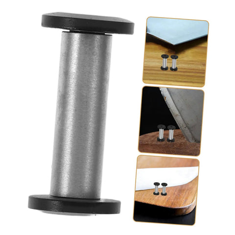 Top Tier Flat Head Knife Handle Screws Coupled With Heavy Gauge Stainless Steel Bolts Lock Down Blade Stability With Quick Thread Adjustments Tight Grip Badass Toolsmith Supply Pack close-up of flat head screw and bolt for knife handles