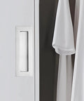 2 Pack Pocket Door Handles For Sliding Closet Doors, Five Point Nine Inch Flush Barn Door Pulls In Brushed Nickel