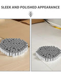 100Pcs Hydraulic Hose Fitting Ferrules Stainless Steel High Pressure Crimp Sleeves Pipe Couplings arranged in hexagonal shape