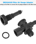 DEX2400S sand filter air relief valve assembly set of 4 parts with O-ring; black plastic