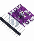 DC H Bridge Motor Driver Module For One And Two Channel Systems, 1.8A Output, Dope Stepper And DC Motor Controller Board For Arduino And Robotics, Plug And Play, Compact Durable Design For Projects. Purple DRV8837 PCB with pin header