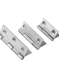 Universal Door Hinges With Soft Close Dampers, Stainless Steel 1.5 2 3 4 Inch, set of three sizes, silver finish