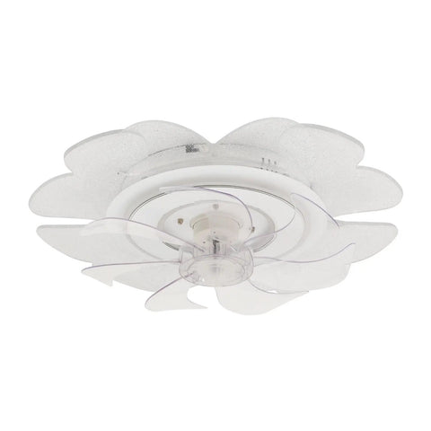 Ceiling Fan with Light 18.5 Inch Smart Control Acrylic for Bedroom Living, featuring a stylish clear acrylic design.