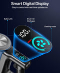 Smart digital display on 8 In 1 Cordless Stick Vacuum With 3 Suction Modes, Up To 45 Minutes Runtime, showing power and mode indicators.