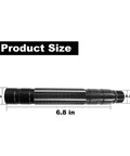 Hiking Trekking Pole Extension Section Black For Upgrading Your Stick Gear That Extends Reach Fits Most Poles Lightweight Six Point Eight Nine Inch Length One Point One Inch Diameter About Six Ounces Easy Install For Outdoors Folks showing dimensions