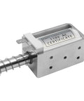 AC 110V Open Frame Push Pull Solenoid Electromagnet With Terminal Connections 35mm Stroke Long Travel 125mm Core 125 X 40 X 35mm