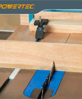 Table Saw Crosscut Sled Kit With Blade Guard, Aluminum Miter Bar, and MDF Zero-Clearance Fence in action