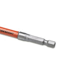 Close-up of a Six Piece High Speed Auger Bit Set 6.25 Inch With Tri-Flute And Triple Sharpened High Speed Steel For 20x Faster Cuts Nail Ripper Durable For Nail Embedded Wood Heavy Duty Auger Bits With Optimized Impact Zone Model CDSASET-6 drill bit tip with Crescent branding
