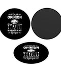 Funny Kitchen Quote Round Acrylic Fridge Magnet Decor 2.3 Inch Clear Front With Soft Backing For Metal Surfaces Adds Quirk To Kitchen And Office Decor