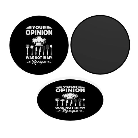 Funny Kitchen Quote Round Acrylic Fridge Magnet Decor 2.3 Inch Clear Front With Soft Backing For Metal Surfaces Adds Quirk To Kitchen And Office Decor