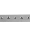 Aluminum T Slot Miter Track Jig And Miter Bar Slider For Table Saw And Router Table 100mm 200mm 300mm 450mm Lengths Anodized Alloy With M6 M8 Holes Woodworking Fixture Pro Grade Heavy Duty Precision Jig Guidance, showing five holes in metal piece.