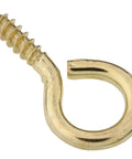 Solid Brass Screw Eyes 1-3/8 Inch With Size Ten Sharp Points For Attaching Rope Or Cable Ties Built For Outdoor Use Tough As Nails