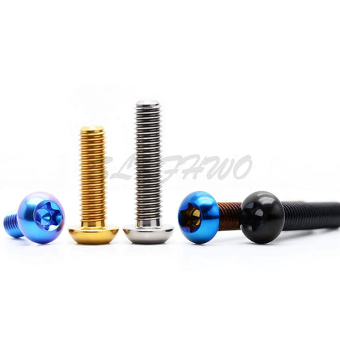 Titanium Alloy Socket Head Cap Screws Set In Ti 6Al 4V Aviation Grade With Blue Purple Anodized Finish M4 M5 M6 M8