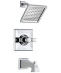 Dryden 14 Series Tub And Shower Trim Kit With Single Function Shower Head Chrome Finish 2.0 GPM Flow Valve Included No Fuss Install