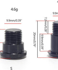 1 Set Steel Black Rear Derailleur Screws For Bike Fixing Bolts MTB Mountain Bike Derailleur Hardware Wheel Screw Tx35 TZ50 Compatible Durable Rust Resistant Replacement Kit, size S and L, with dimensions and weights shown.