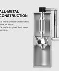 Cutaway view of C5 Pro Manual Coffee Grinder With S2C 042 III Stainless Steel Conical Burrs All Metal Portable Hand Coffee Mill