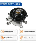 Engine Water Pump With Gasket Plug And Play Direct Fit For 2011 2013 Ram 1500, front view, emphasizing durability and reliability.