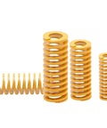 Heavy Duty Compression Die Springs Built Tough For Quick 3D Printer Heat Bed Leveling Solid Steel Wire Coils in premium yellow finish
