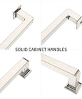 Brushed Nickel 7 Inch Cabinet Handles 10 Pack Modern Kitchen Cabinet Pulls For Drawers And Cupboards Durable Metal Hardware