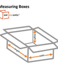 Diagram illustrating dimensions of Flat Corrugated Boxes 24x16x4 Inch Pack of 25 for Shipping Moving and Storage Tough 200 Pound ECT 32 Kraft Corrugated Reusable and Recyclable Ideal for Apparel Books Frames Artwork and More