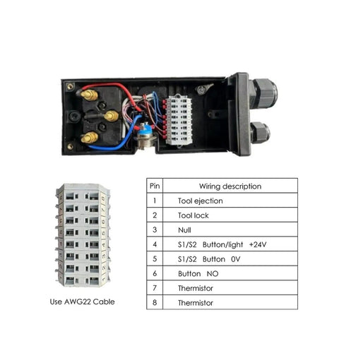 Top Shelf 9 Kilowatt Atc Iso30 Air Cooled Spindle Motor With Automatic Tool Changer For Cnc Woodworking Routers wiring details.