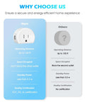 Comparison chart of wireless remote control outlet for Christmas lights, showing operating distance and certifications.