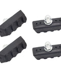 Two Pair Rubber V Brake Pads For Mountain And Road Bikes Quiet Non Skid All Weather Bike Brake Pads With Easy Install