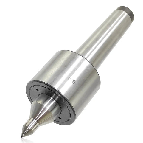 Medium Duty MT4 Live Center Long Nose 60 Degree Point With 0.000197 Inch Precision 4MT Morse Taper Lathe Tailstock Tool Triple Bearing CNC Lathe Accessory