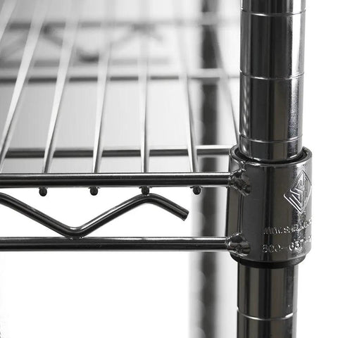Heavy Duty Chrome Wire Shelving Rack 24 By 12 By 64 Inches With Six Adjustable Shelves Handling Eight Hundred Pounds Each Solid Storage Workhorse For Messy Garages Pantries And Tidy Workshops