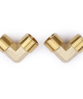 Brass 2-pack 90-degree street elbow pipe fittings, 1/2 in NPT male to 1/2 in NPT male