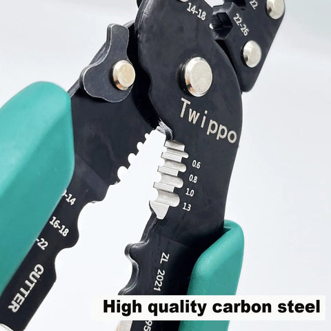 Heavy Duty Wire Crimping Tool With Stripper Cutter For Open Barrel Terminals And Heat Shrink Connectors details