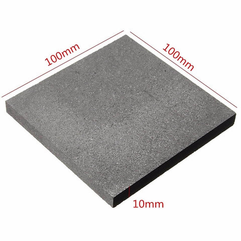 High Temp Pro Grade Graphite Block Plate With Thermal Stability 100x100x10mm Square Electrode Graphite Plate for labs and industry