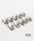 M4 Heavy Duty Stainless Steel U Type Clips Nut Kit Assortment For M4 M5 M6 M8 Screws High Strength U Nut Fasteners Made Of Manganese Steel Plate Clip Nuts for auto panels